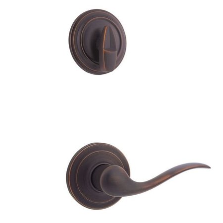 KWIKSET Tustin Lever Interior Single Cylinder Handleset Trim, Venetian Bronze 966TNLRH-11P